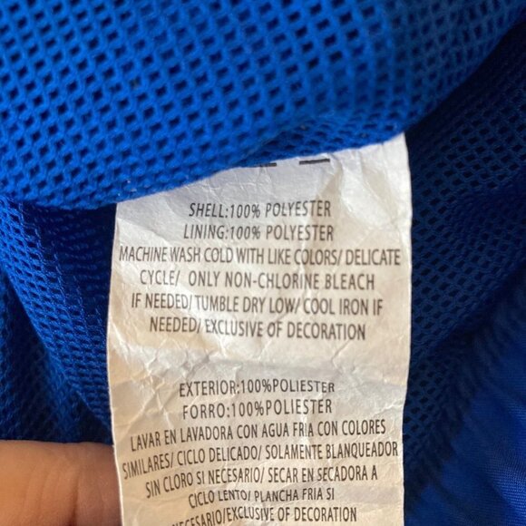 Mens Ben Hogan 1/4 Zip Performance Golf Jacket Blue Lime Mesh Lined M - Picture 9 of 9